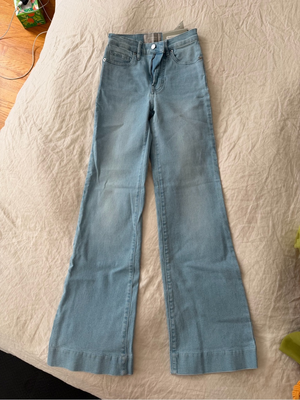 Everlane Light Blue Wide-Leg Jeans NWT